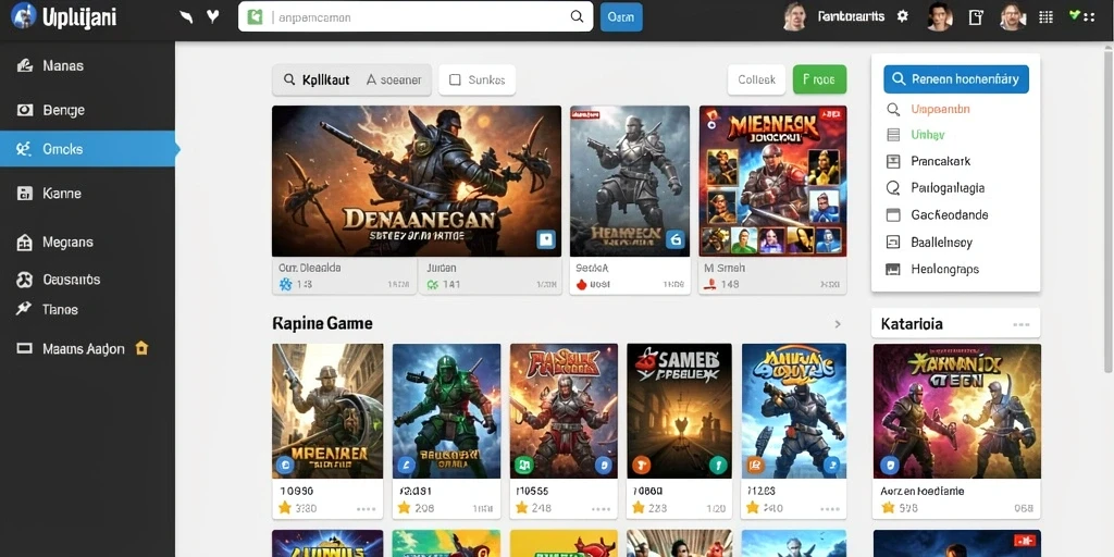 Screenshot ini menampilkan salah satu level permainan yang menantang di OLX128.